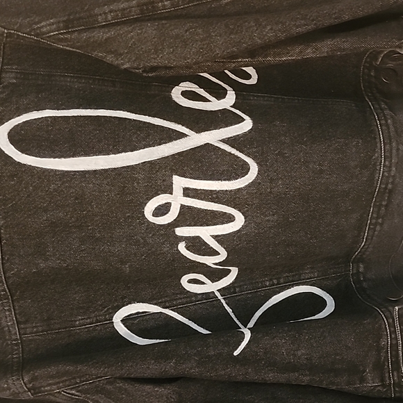 Black denim Jacket - Picture 3 of 4